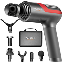 Súng massage toàn thân OKACHI LUXURY JP-i5 Pro (Viền đỏ) Súng massage toàn thân OKACHI LUXURY JP-i5 Pro (Viền đỏ)