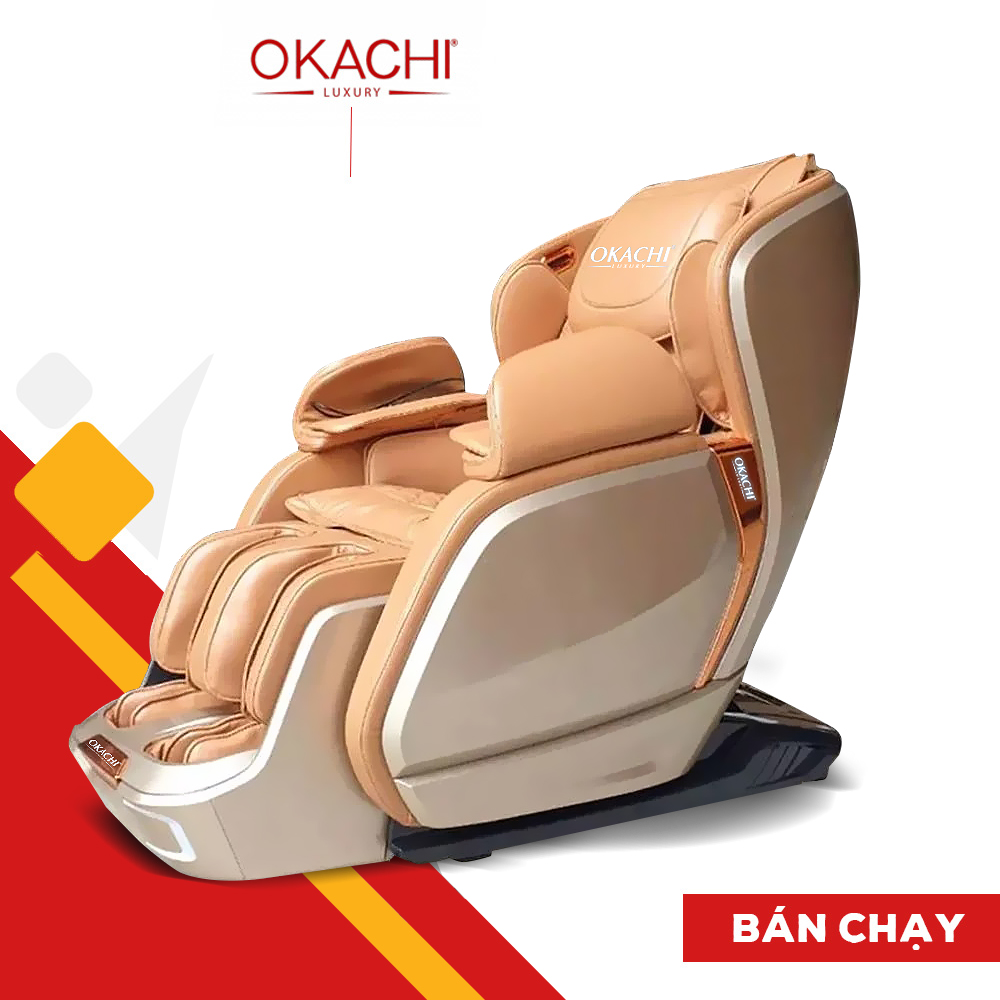 Ghế massage toàn thân OKACHI JP-i60 Plus ( Vàng Gold) 