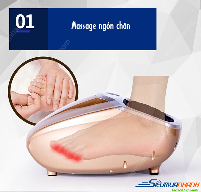 Máy massage chân khử mùi Nhật Bản 4D – Sản phẩm tuyệt vời cho sức khỏe con người